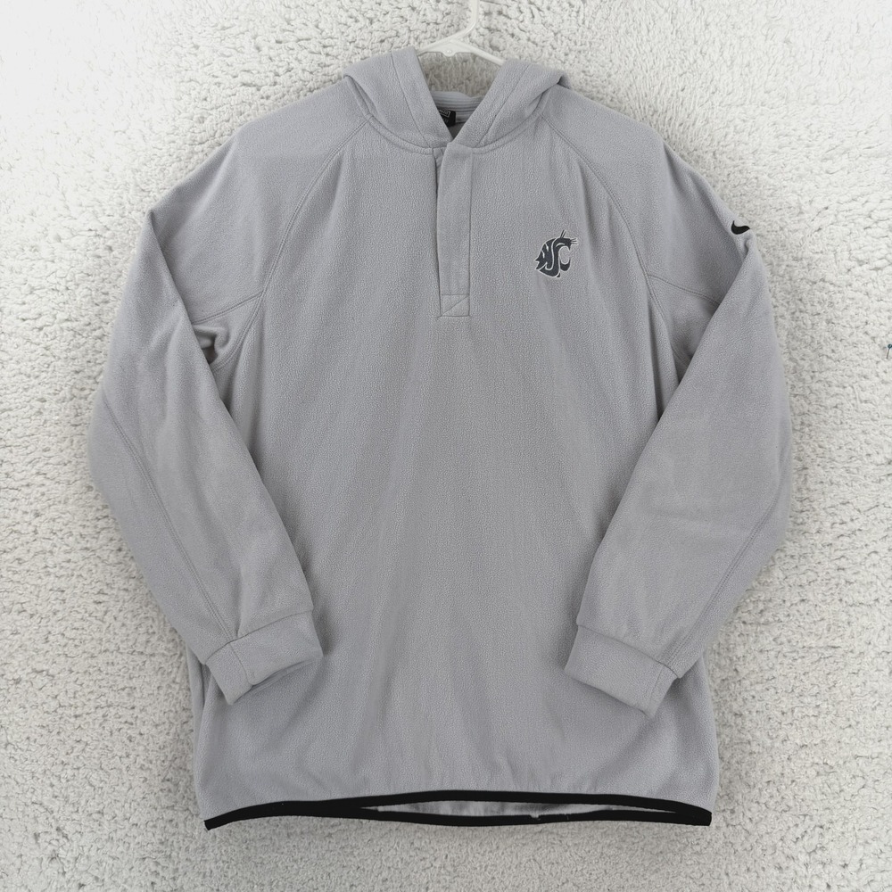 Nike Washington State Cougars Hoodie Sweatshirt Mens Medium Gray CQ7728-042 NCAA